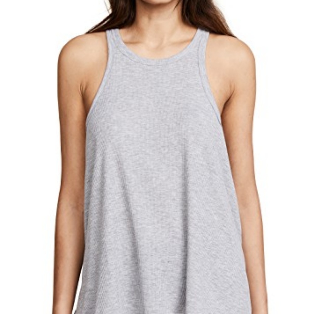 Free People Pink Ribbed Racerback Tank Top - Picture 4 of 4